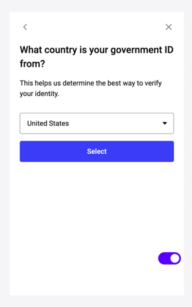 What country- Government ID