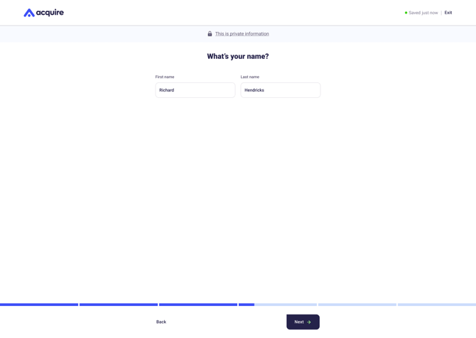 Seller onboarding - name