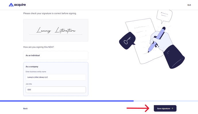 arrow auto sign NDA 3.0